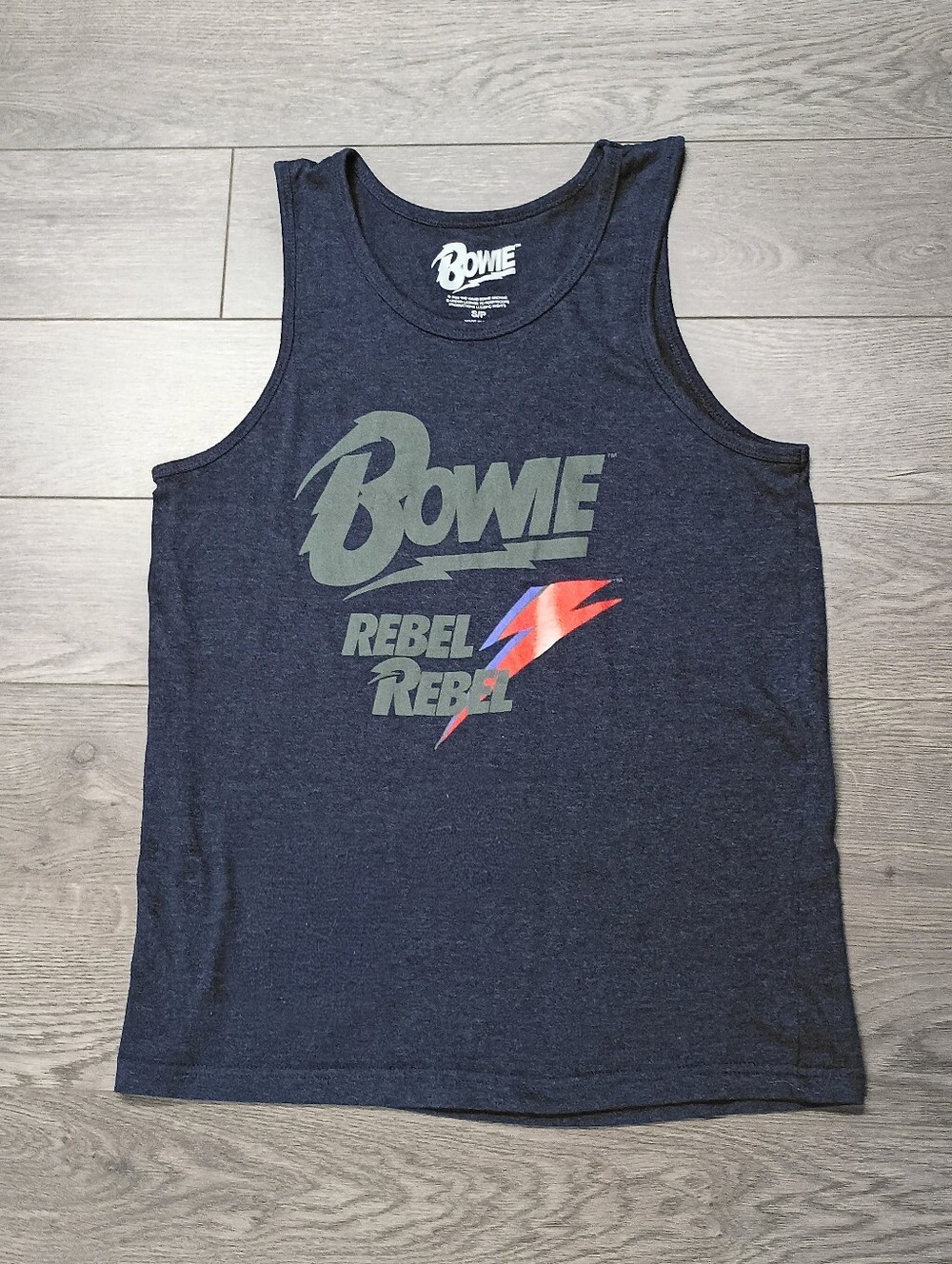 David Rebel Rebel Graphic Tank Top - Navy